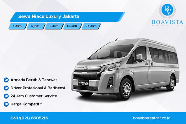 sewa hiace luxury murah jakarta